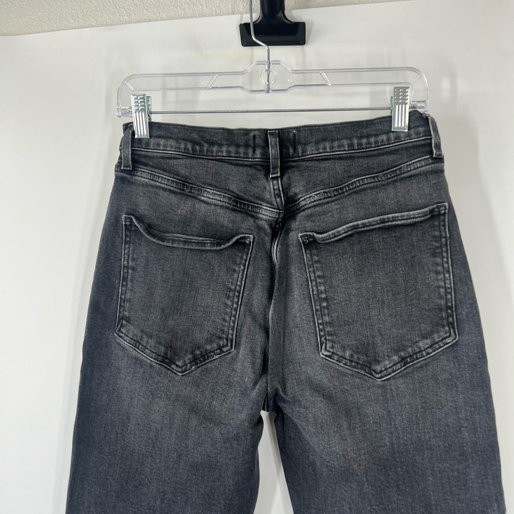 AGOLDE Riley High Rise Straight Leg Crop Jeans in Panoramic Button Fly - Picture 8 of 9